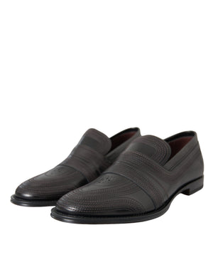 Schwarz Braun Leder Loafer Männer Kleid Schuhe