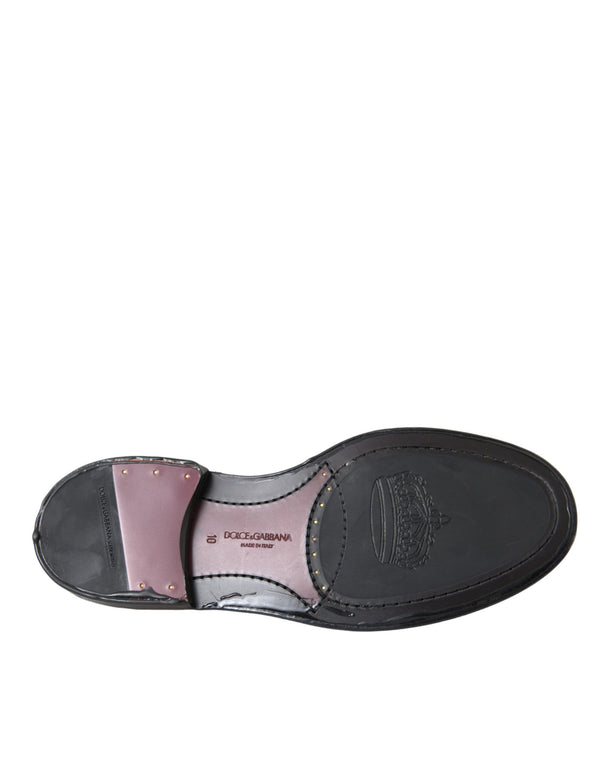 Schwarzes Leder Oxford Wingtip Formale Männer Schuhe