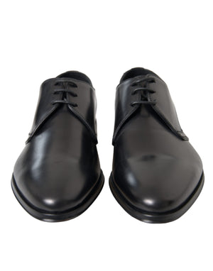 Schwarz Leder Derby Formal Kleid Männer Schuhe
