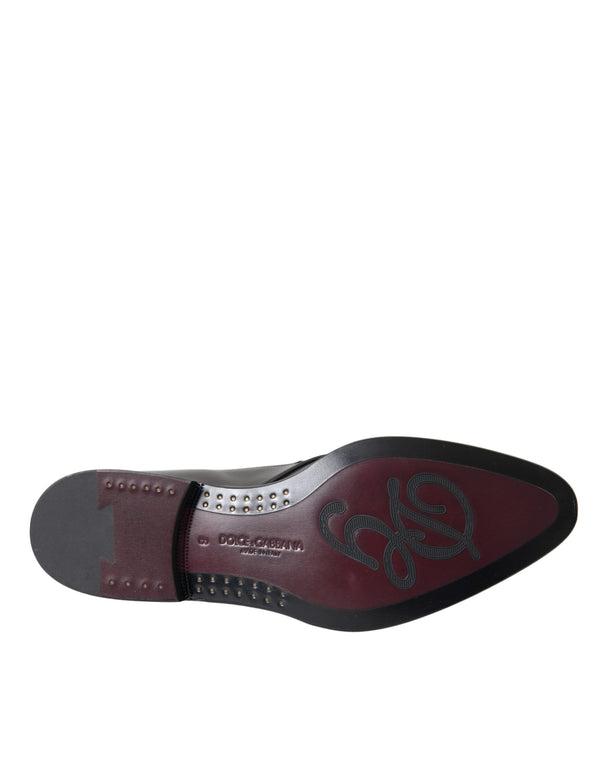 Schwarz Leder Derby Formal Kleid Männer Schuhe