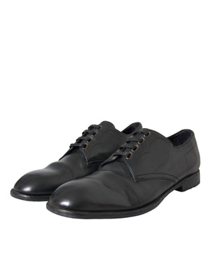 Schwarz Leder Derby Formal Kleid Männer Schuhe