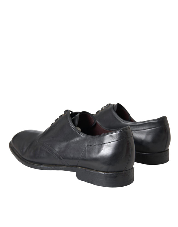 Schwarz Leder Derby Formal Kleid Männer Schuhe