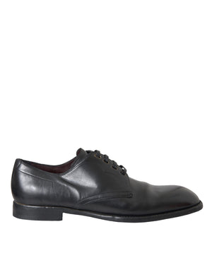Schwarz Leder Derby Formal Kleid Männer Schuhe