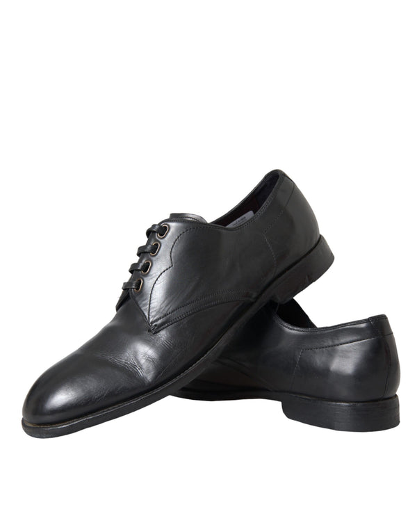 Schwarz Leder Derby Formal Kleid Männer Schuhe