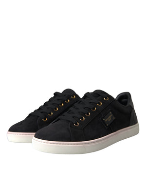 Schwarz Wildleder Männer Low Top Sneakers Männer Schuhe