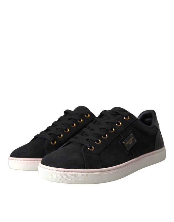 Schwarz Wildleder Männer Low Top Sneakers Männer Schuhe