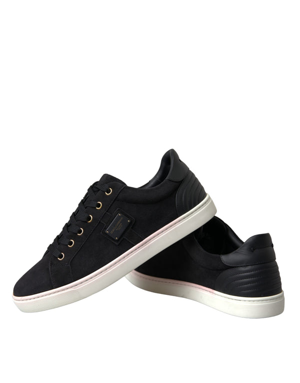 Schwarz Wildleder Männer Low Top Sneakers Männer Schuhe