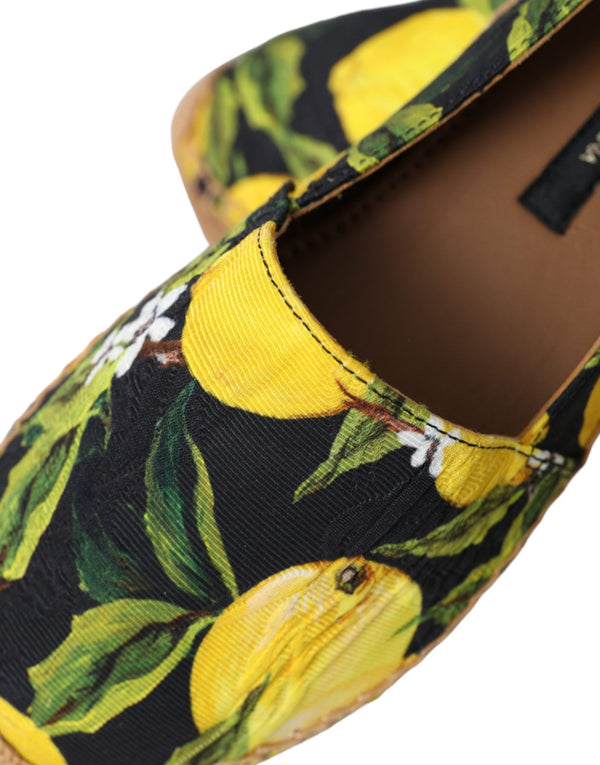 Multicolor Zitrone Slip On Espadrilles Schuhe