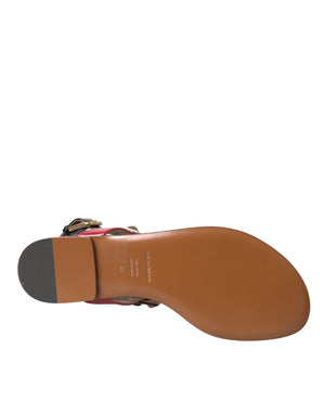 Multicolor Kristall Sandalen Flip Flops Schuhe