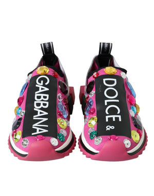 Rosa Sorrento Kristalle Turnschuhe Schuhe
