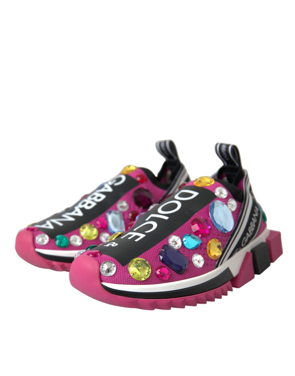 Rosa Sorrento Kristalle Turnschuhe Schuhe