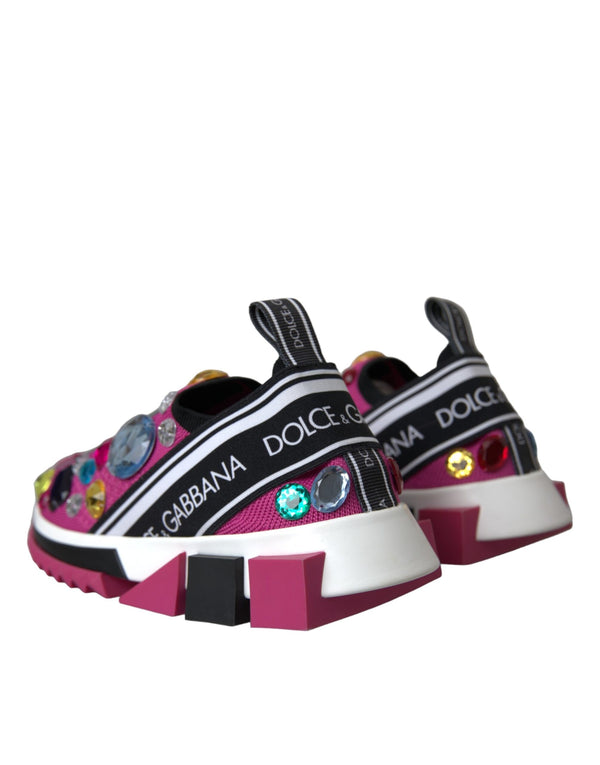 Rosa Sorrento Kristalle Turnschuhe Schuhe