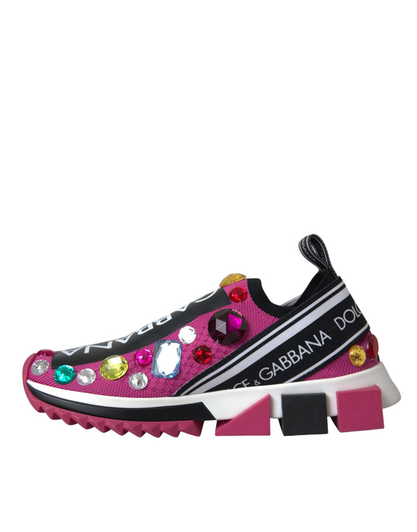 Rosa Sorrento Kristalle Turnschuhe Schuhe