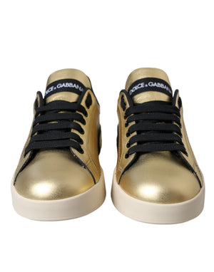 Gold Portofino Kalbsleder Sneakers Frauen Schuhe