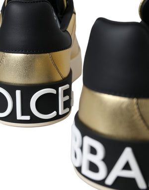 Gold Portofino Kalbsleder Sneakers Frauen Schuhe
