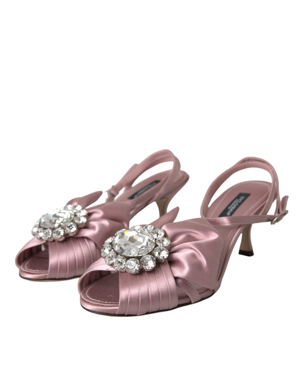 Rosa Keira Crystal Heels Sandalen Schuhe
