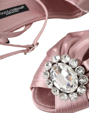 Rosa Keira Crystal Heels Sandalen Schuhe