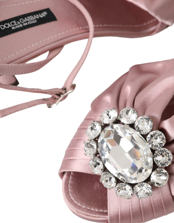Rosa Keira Crystal Heels Sandalen Schuhe