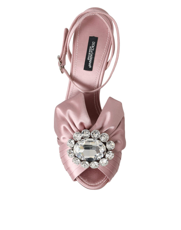 Rosa Keira Crystal Heels Sandalen Schuhe