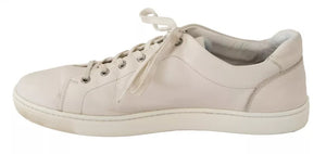 Weiß Casual Leder Logo Männer Turnschuhe Schuhe