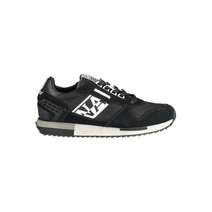 Schwarzer Leder-Sneaker für Herren