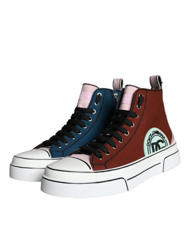 Multicolor Patchwork High Top Sneaker Schuhe