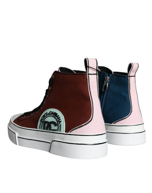 Multicolor Patchwork High Top Sneaker Schuhe