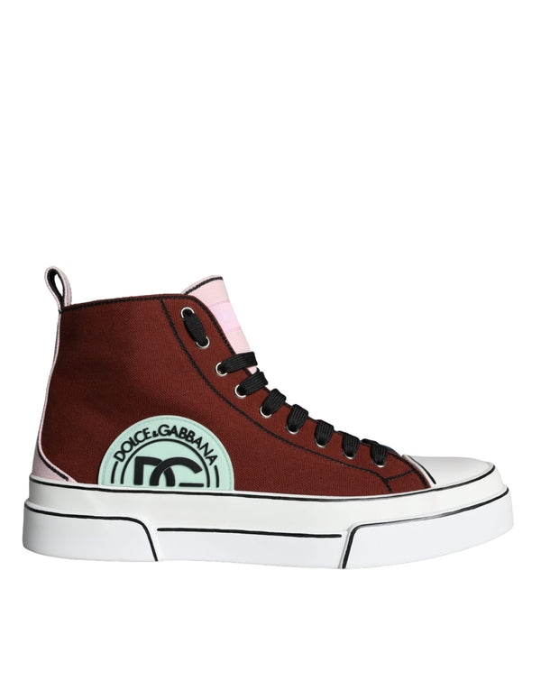 Multicolor Patchwork High Top Sneaker Schuhe