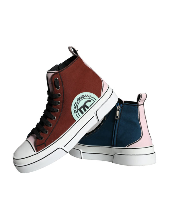 Multicolor Patchwork High Top Sneaker Schuhe