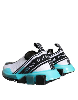 Weiß Blau Slip On Sorrento Turnschuhe Schuhe