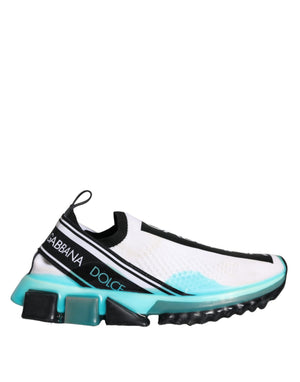 Weiß Blau Slip On Sorrento Turnschuhe Schuhe