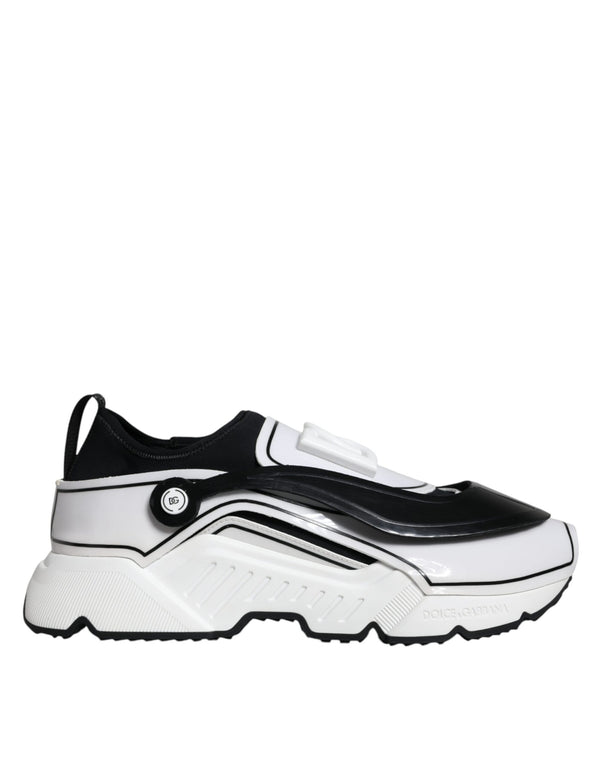 Weiß Schwarz Logo Plaque Daymaster Turnschuhe Schuhe
