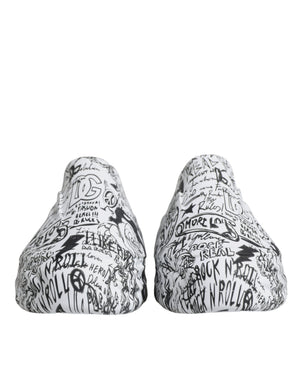 Weiß Schwarz Graffiti Daymaster Turnschuhe Schuhe