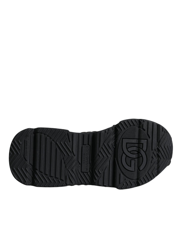 Schwarz gestrickte Daymaster Sneakers Schuhe
