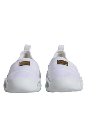 Weiß gepolstert Stoff Low Top Turnschuhe Schuhe
