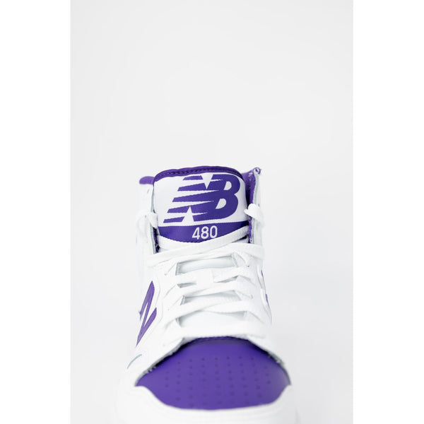 Lila Leder-Sneaker