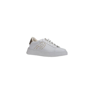 Weiße Polyethylen-Sneakers mit niedrigem Schaft