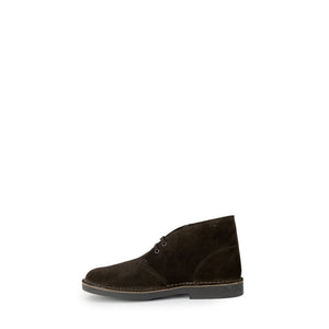 Braune Leder-Schnürstiefel