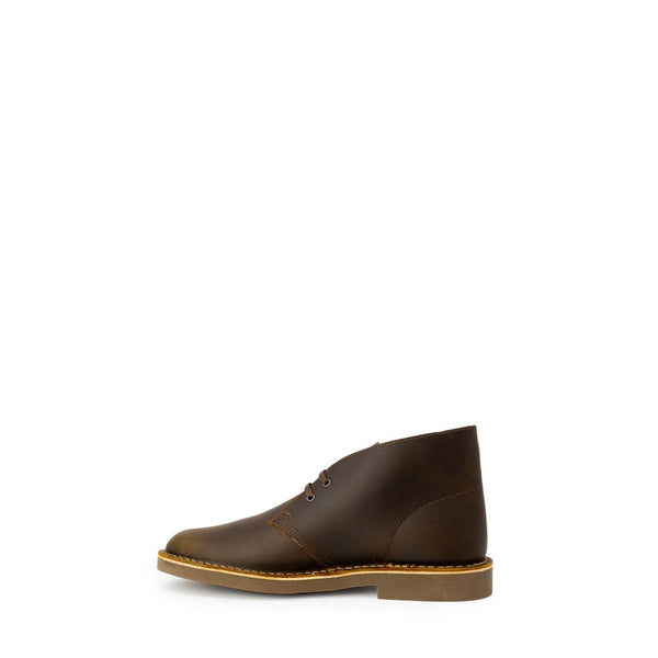 Braune Leder-Schnürstiefel