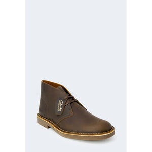Braune Leder-Schnürstiefel