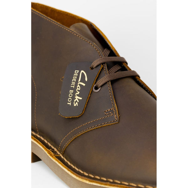 Braune Leder-Schnürstiefel
