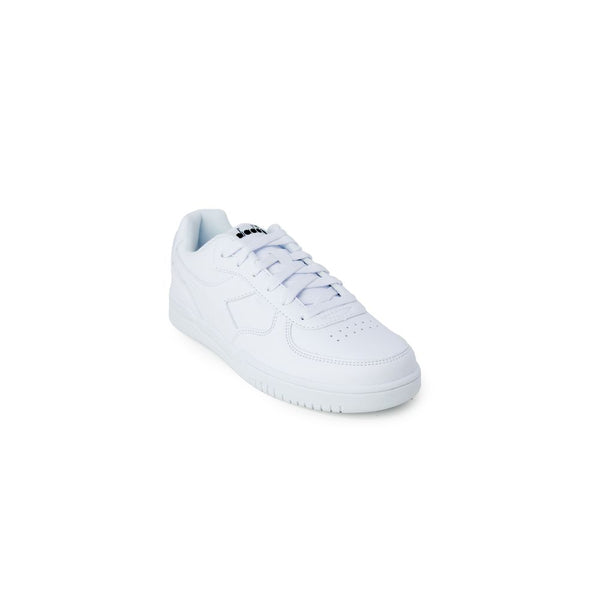 Weiße Sneakers aus Kunstleder