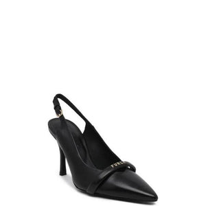 Schwarze Leder-Pumps