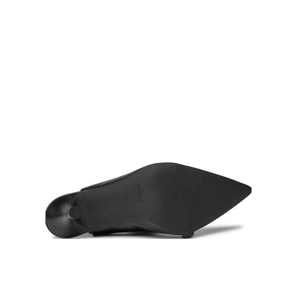 Schwarze Leder-Pumps
