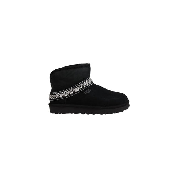 Schwarze Wildleder-Stiefeletten