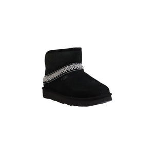 Schwarze Wildleder-Stiefeletten