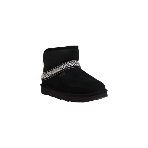 Schwarze Wildleder-Stiefeletten
