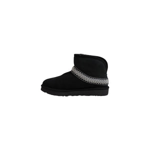 Schwarze Wildleder-Stiefeletten