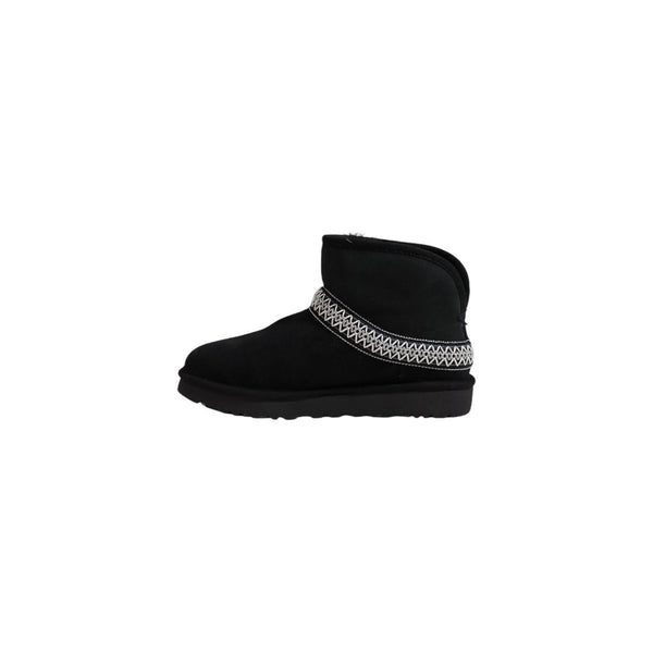 Schwarze Wildleder-Stiefeletten