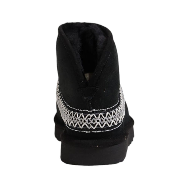 Schwarze Wildleder-Stiefeletten